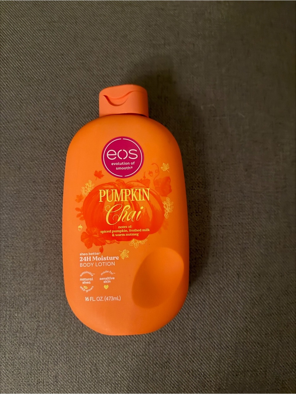 EOS Pumpkin Chai she butter body lotion 24 hr lotion 16oz